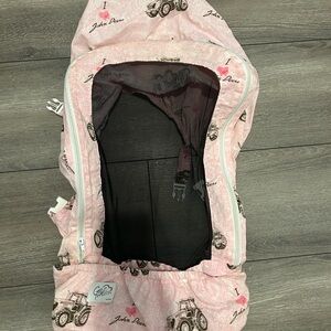 Pink John Deere Gliz Design Car Seat Cover
